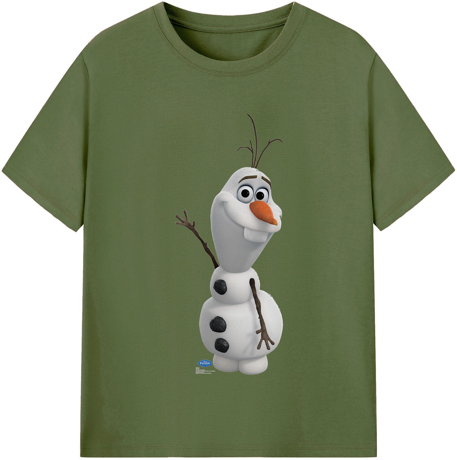 （画像用） アナと雪の女王 アンナ エルサ Frozen Anna Elsa 綿100％半袖Tシャツ（フロントプリント）